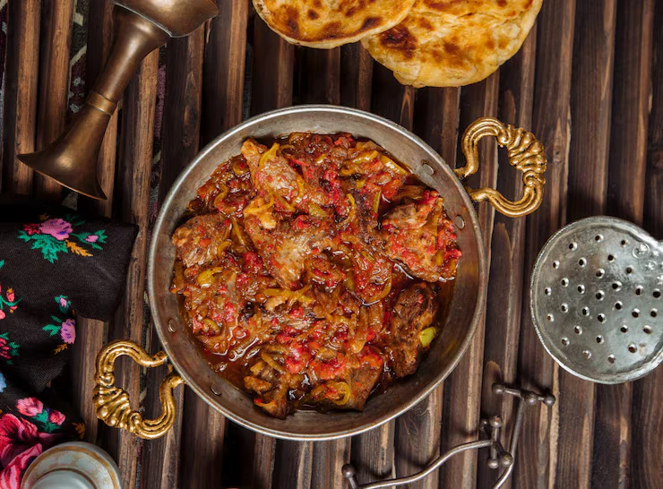 Kadai Chicken with Lachha Paratha