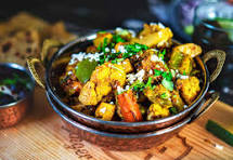 Fresh mixed vegetable curry meal delivery by Madan Vaishno Dhaba