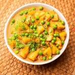 Fresh aloo matar curry meal delivery by Madan Vaishno Dhaba