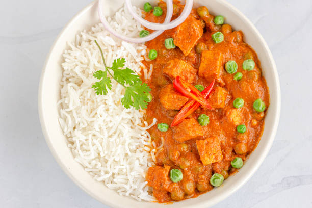 Rice Matar Paneer Madan Vaishno Dhaba