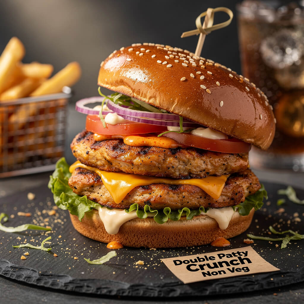 Double Patty Crunch Non Veg