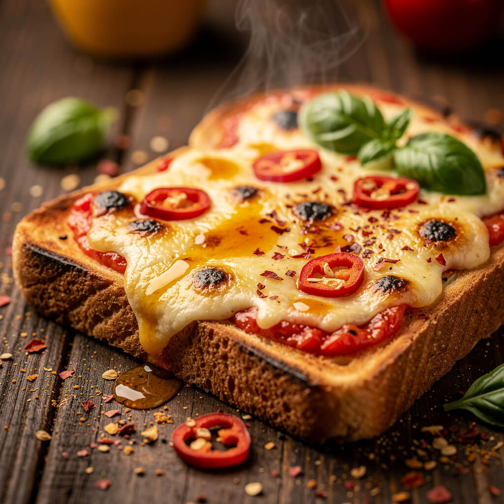 Fiery Cheese Toast Pizza