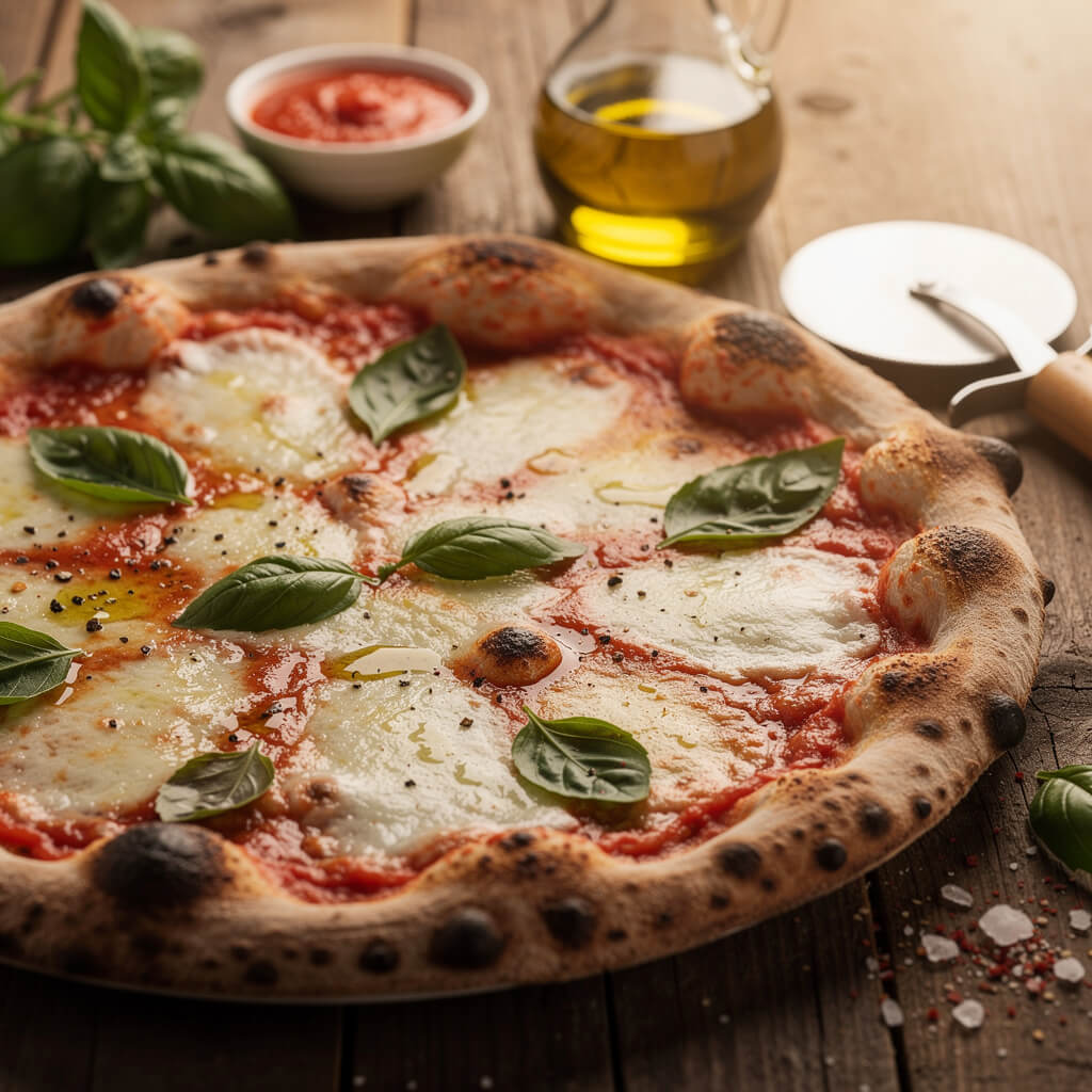 Cheesy Margarita Pizza